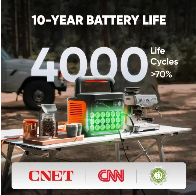 Solar Generator 1000 v2 with 200W Solar Panel,1070Wh Portable Power Station LiFePO4 Battery,1500W AC/100W USB-C Output